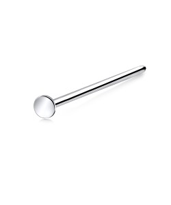 Small Pin Shaped Silver Straight Nose Stud NSKA-70s